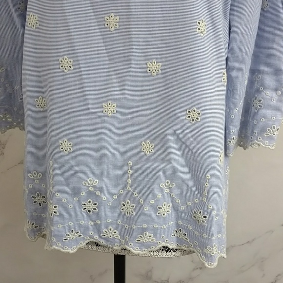 Sanctuary White Floral Eyelet and Scalloped Top - Picture 2 of 7